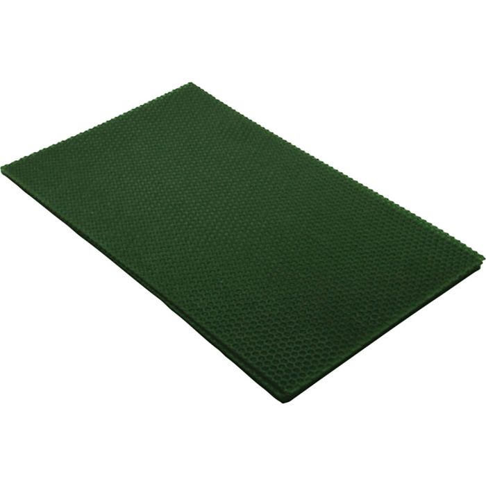 Hoja de cera de abejas, medidas 20x33 cm, grosor 2 mm, verde, 1 ud