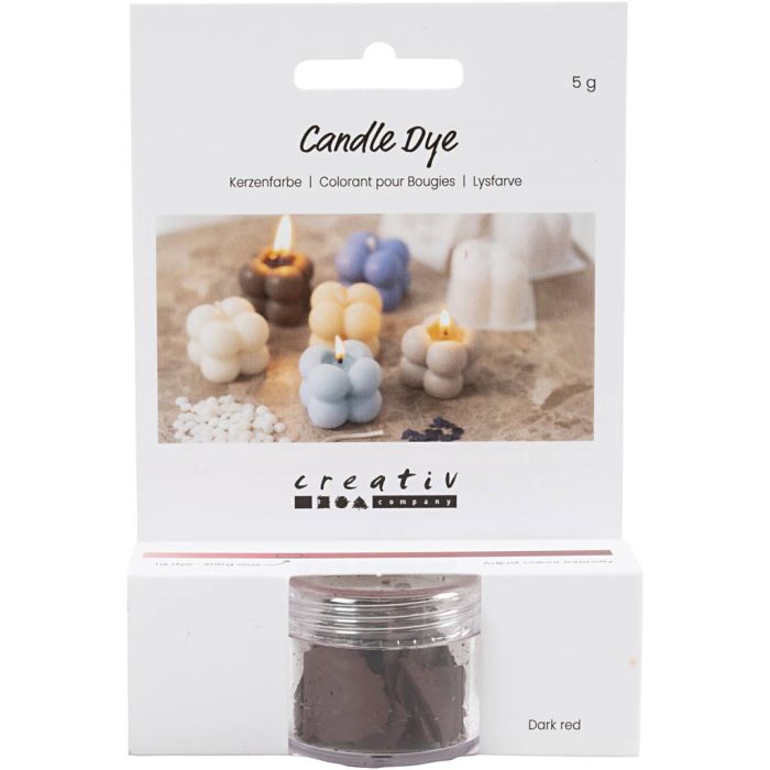 Colorante para velas, rojo oscuro, 5 gr/ 1 paquete