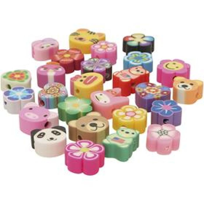 Cuentas de animales y flores, 200 gr, 450 ud/ 1 bolsa