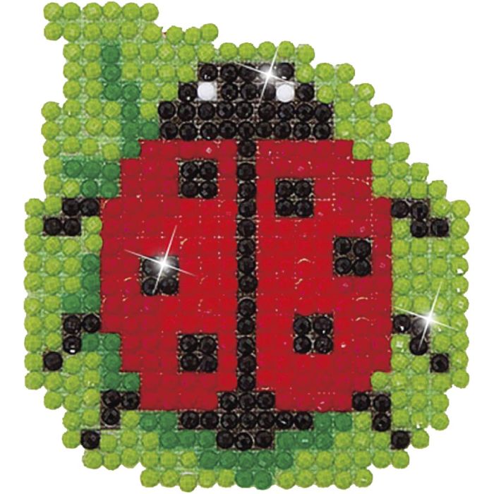 Diamond Dotz, Mariquita, medidas 7,6x7,6 cm, 1 paquete