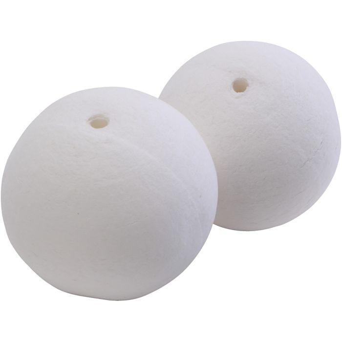 Bola, dia 60 mm, blanco, 10 ud/ 1 paquete