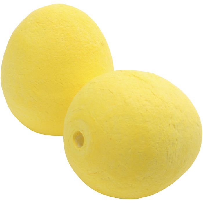 Huevo, medidas 40x50 mm, amarillo, 50 ud/ 1 paquete
