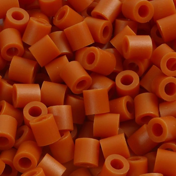 Fuse Beads, medidas 5x5 mm, medida agujero 2,5 mm, medium, rojo marron (32254), 1100 ud/ 1 paquete