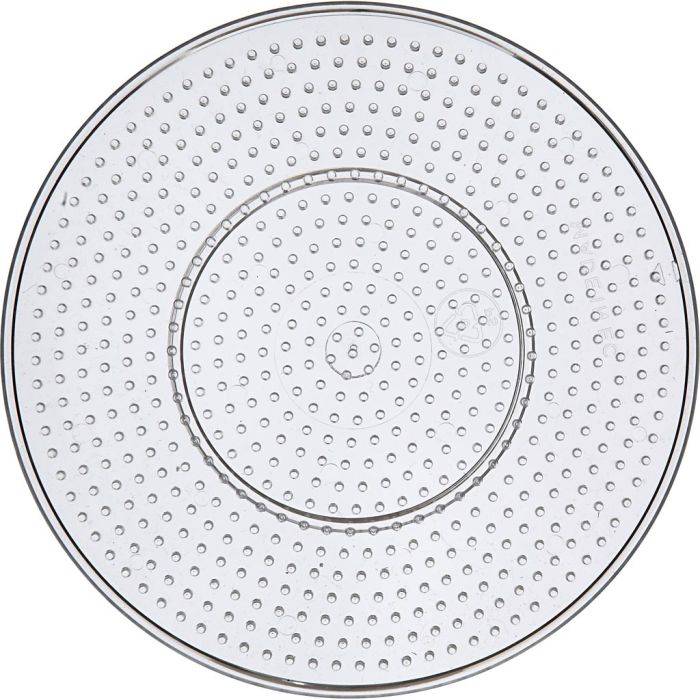 Placa de clavijas, Círculo grande, medidas 15 cm, medium, transparente, 1 ud
