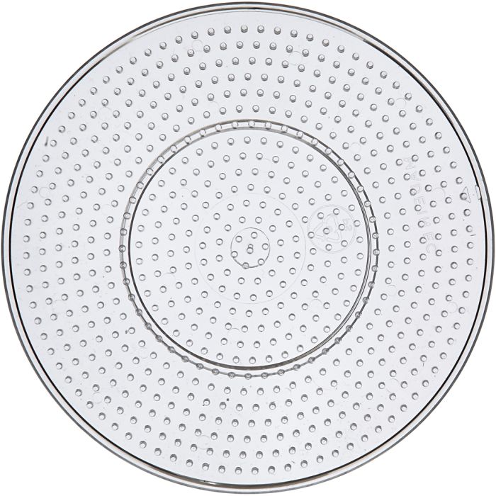 Placa de clavijas, Círculo grande, dia 15 cm, medium, transparente, 1 ud