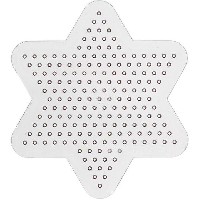 Placa de clavijas, medidas 9 cm, medium, transparente, 1 ud