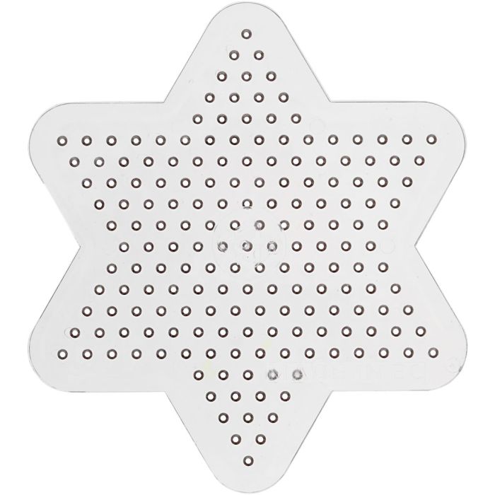 Placa de clavijas, estrella pequeña, dia 10 cm, medium, 10 ud/ 1 paquete
