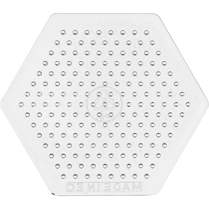 Placa de clavijas, medidas 7 cm, medium, transparente, 1 ud