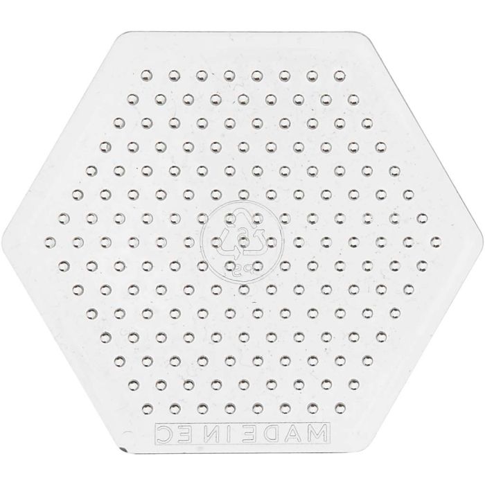 Placa de clavijas, hexágonos pequeños, medidas 7 cm, medium, 10 ud/ 1 paquete