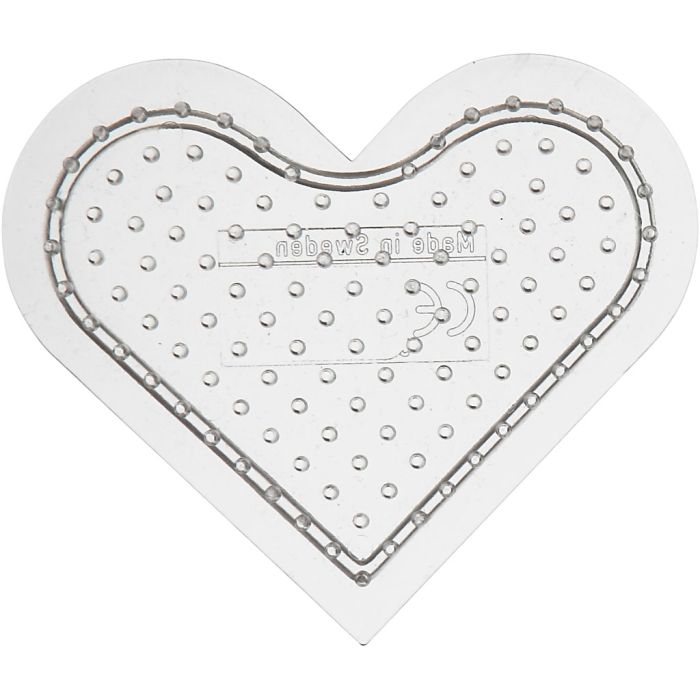 Placa de clavijas, medidas 7 cm, medium, transparente, 1 ud