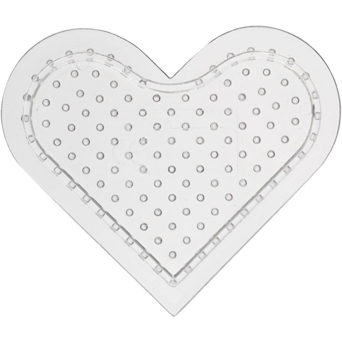 Placa de clavijas, corazón pequeño, medidas 7 cm, medium, 10 ud/ 1 paquete