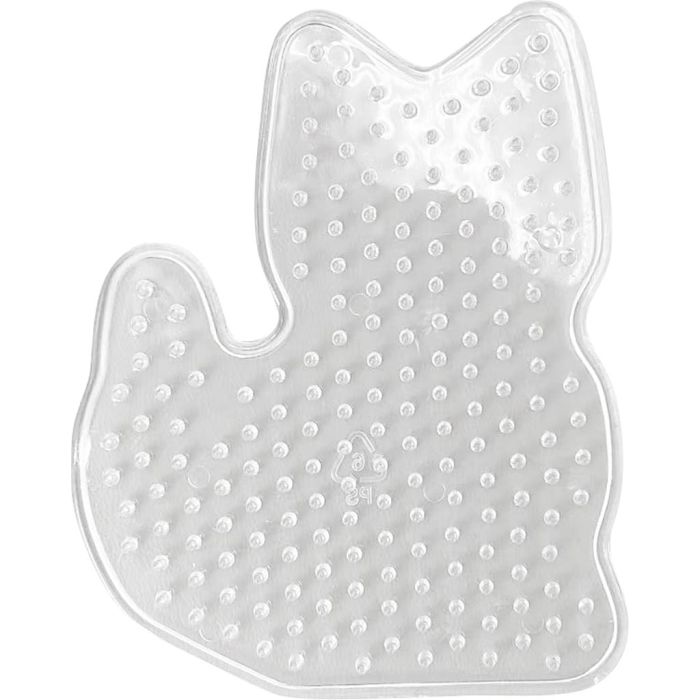 Placa de clavijas, A: 10 cm, A: 8 cm, medium, transparente, 1 ud