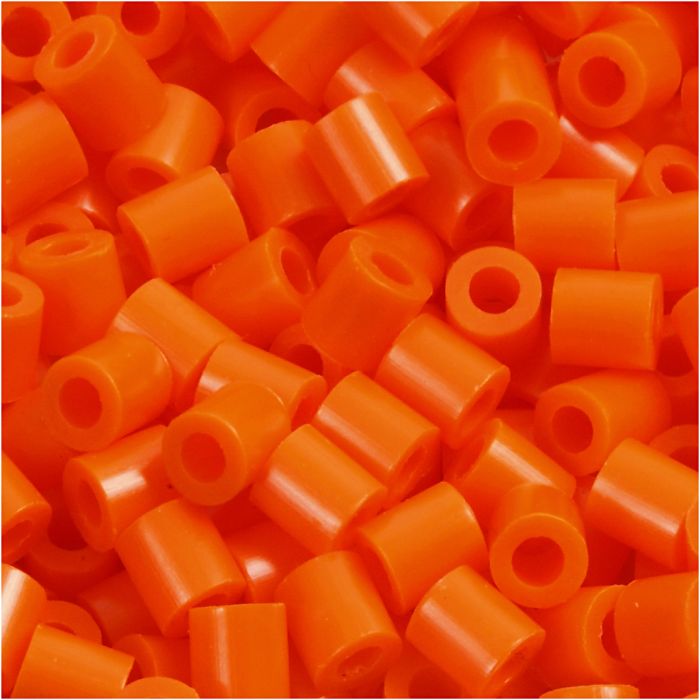 PhotoPearls, medidas 5x5 mm, medida agujero 2,5 mm, medium, naranja transparente (13), 1100 ud/ 1 paquete