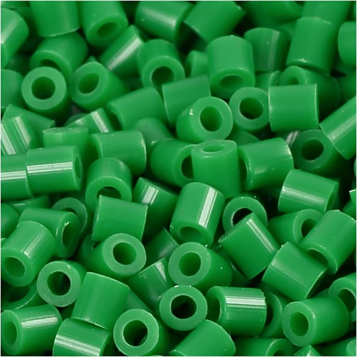 PhotoPearls, medidas 5x5 mm, medida agujero 2,5 mm, medium, verde (16), 1100 ud/ 1 paquete