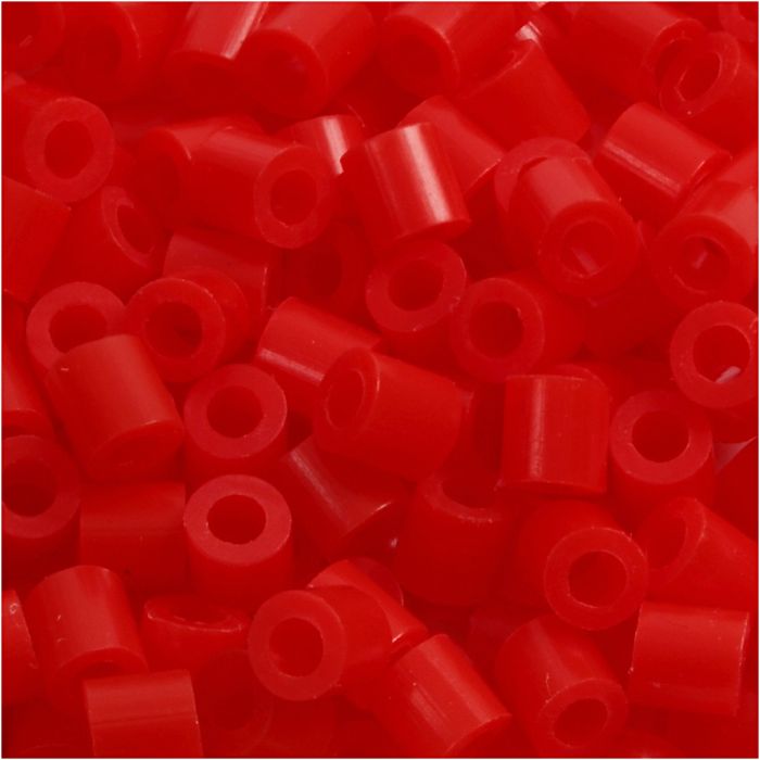 PhotoPearls, medidas 5x5 mm, medida agujero 2,5 mm, medium, rojo (19), 1100 ud/ 1 paquete