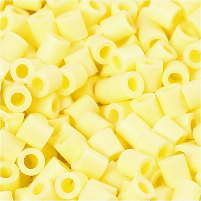 PhotoPearls, medidas 5x5 mm, medida agujero 2,5 mm, medium, amarillo claro (21), 1100 ud/ 1 paquete