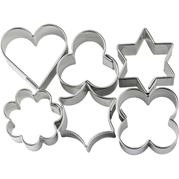 Cortadores con formas FIMO, 6 ud/ 1 paquete