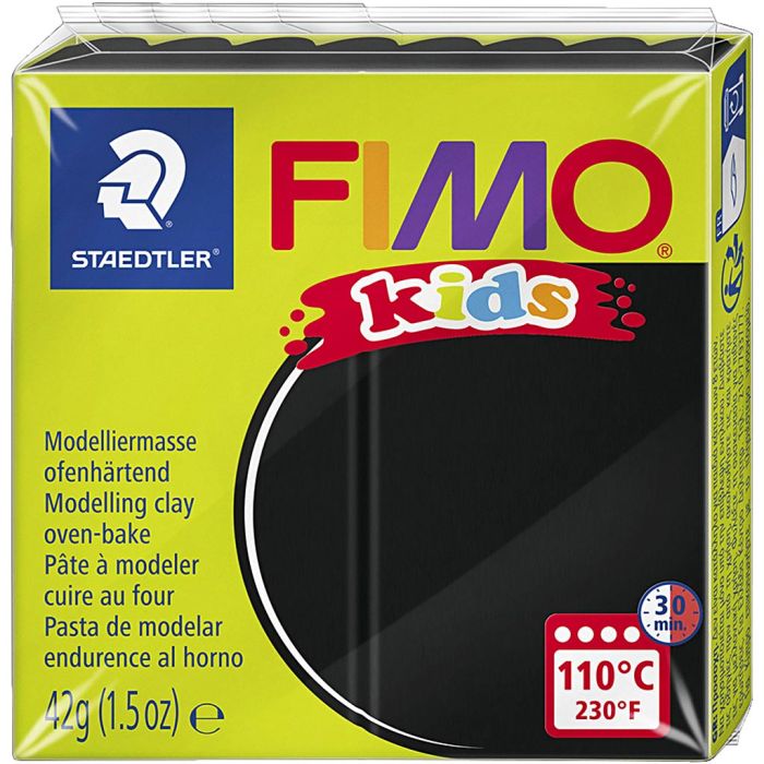 Pasta de Modelar FIMO® Kids, negro, 42 gr/ 1 paquete