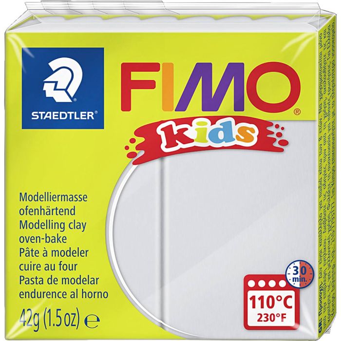 Pasta de Modelar FIMO® Kids, gris claro, 42 gr/ 1 paquete