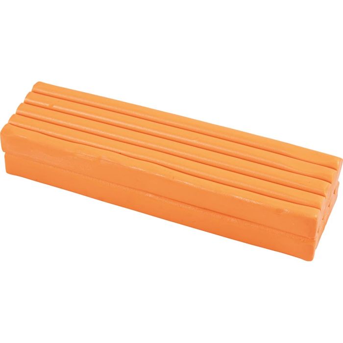 Pasta de Modelar, medidas 13x6x4 cm, naranja, 500 gr/ 1 paquete
