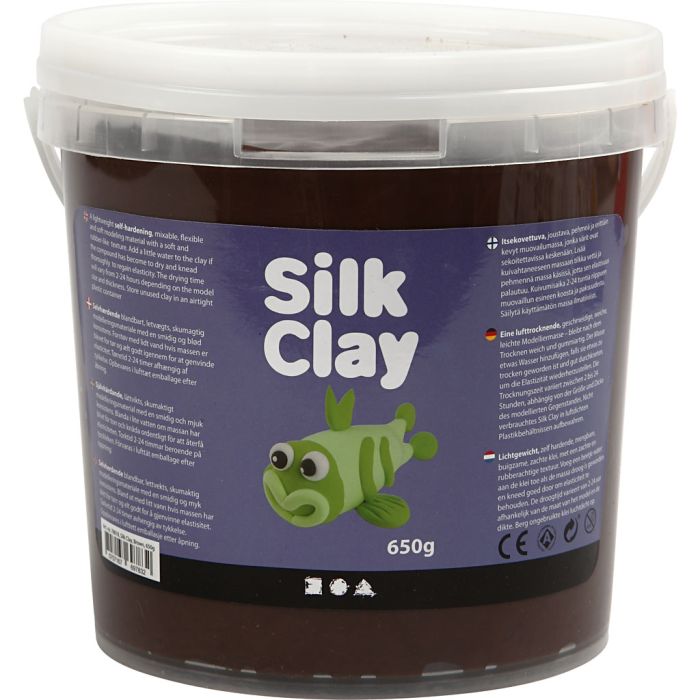Silk Clay®, marrón, 650 gr/ 1 cubo