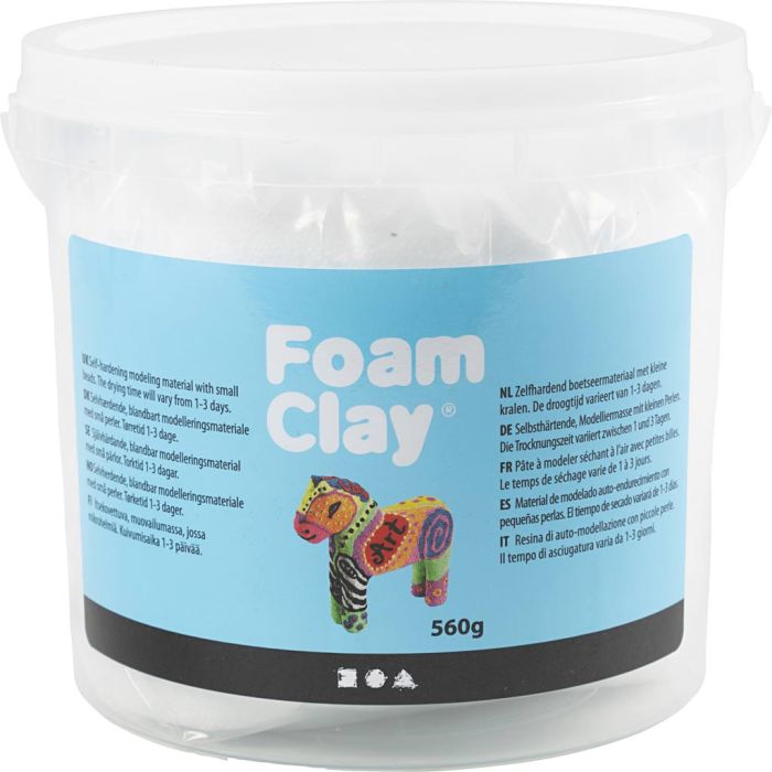 Foam Clay®, blanco, 560 gr/ 1 cubo