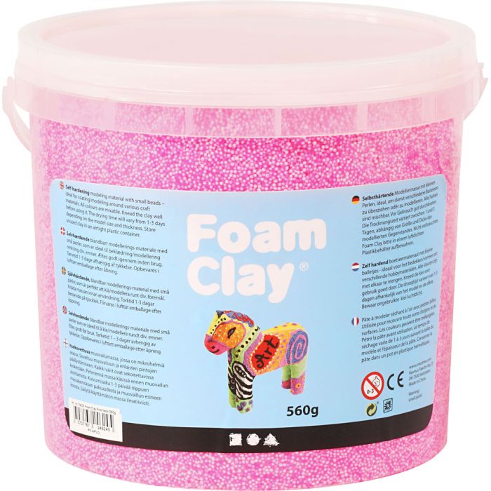 Foam Clay®, rosa neón, 560 gr/ 1 cubo