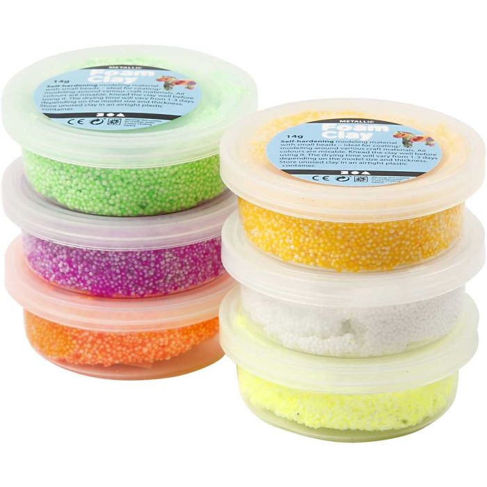 Foam Clay®, colores primaverales, 6x14 gr/ 1 paquete