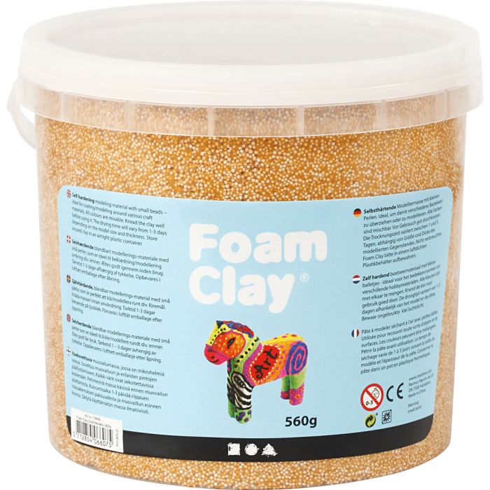 Foam Clay®, Metálica, dorado, 560 gr/ 1 cubo