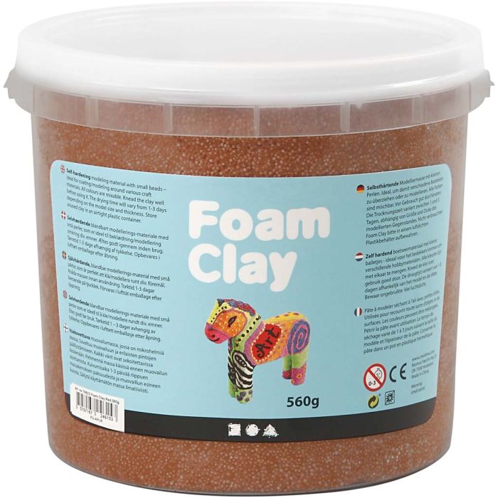 Foam Clay®, marrón, 560 gr/ 1 cubo