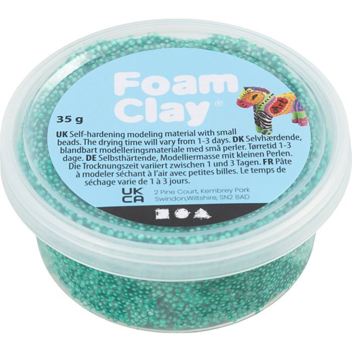 Foam Clay®, verde oscuro, 35 gr/ 1 bote