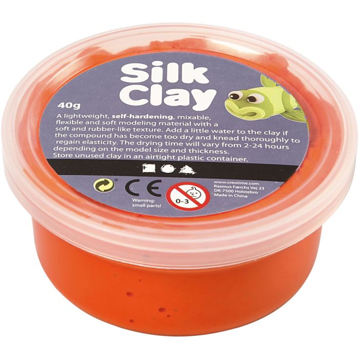 Silk Clay®, naranja, 40 gr/ 1 bote
