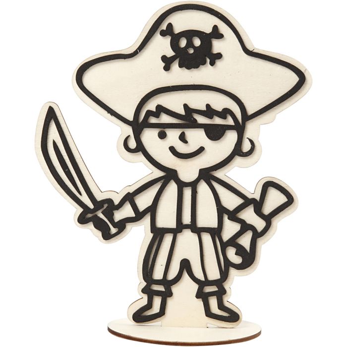 Figura de decoración, Pirata, 19 cm, 1 ud