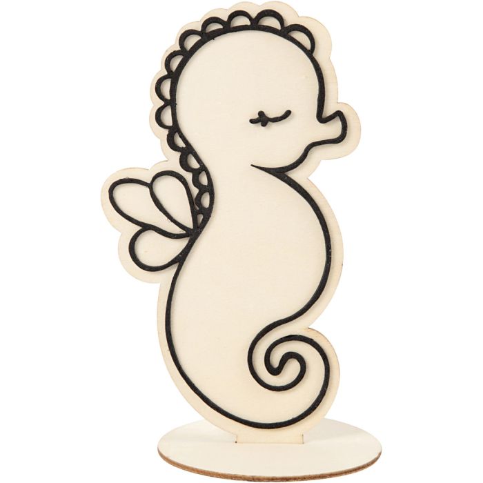 Figura de decoración, Caballito de mar, A: 18 cm, 1 ud