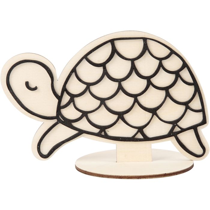 Figura de decoración, Tortuga, A: 10 cm, 1 ud