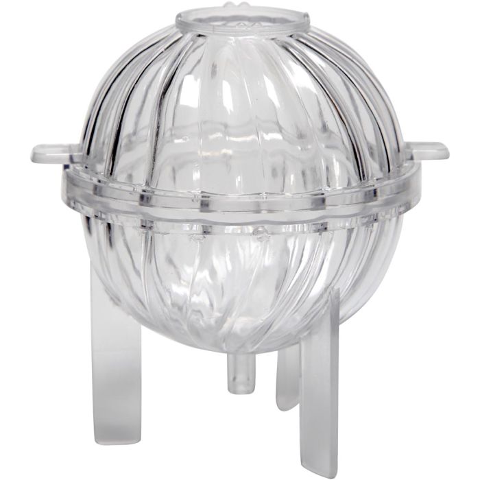 Molde para velas, esfera en espiral, A: 70 mm, 1 ud