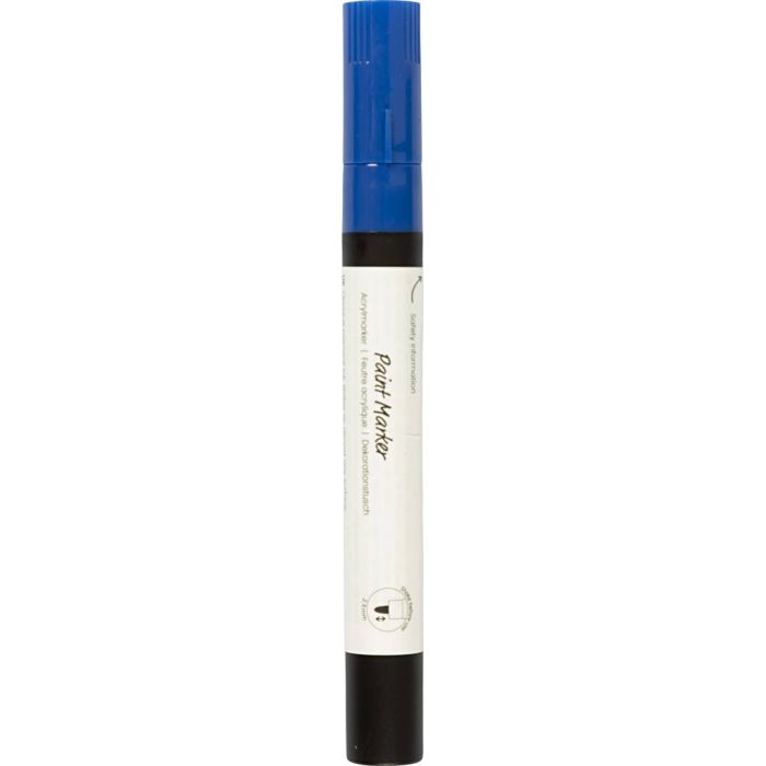 Rotulador decorativo, trazo ancho 2,5 mm, azul, 1 ud