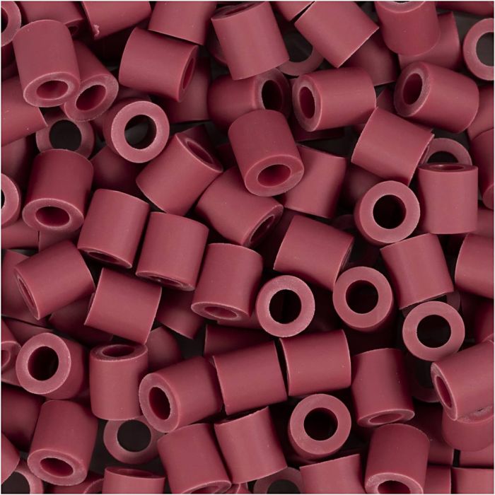 NABBI BioBeads Cuentas, medidas 5x5 mm, medida agujero 2,5 mm, medium, borgoña, 1000 ud/ 1 paquete