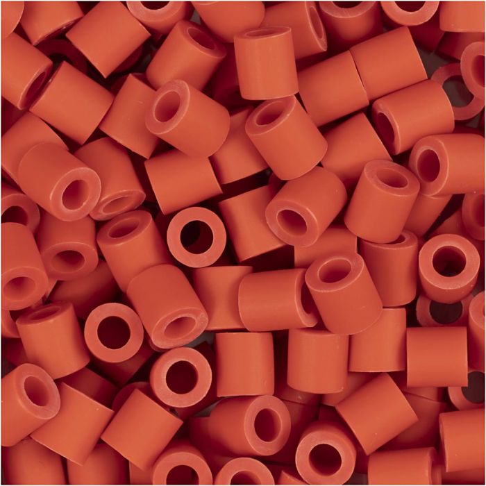 NABBI BioBeads Cuentas, medidas 5x5 mm, medida agujero 2,5 mm, medium, rojo claro, 1000 ud/ 1 paquete