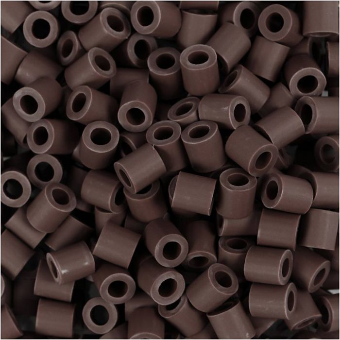 NABBI BioBeads Cuentas, medidas 5x5 mm, medida agujero 2,5 mm, medium, marrón, 1000 ud/ 1 paquete