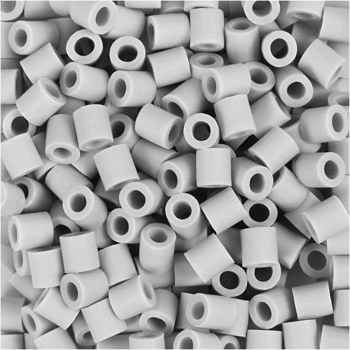 NABBI BioBeads Cuentas, medidas 5x5 mm, medida agujero 2,5 mm, medium, gris, 3000 ud/ 1 paquete