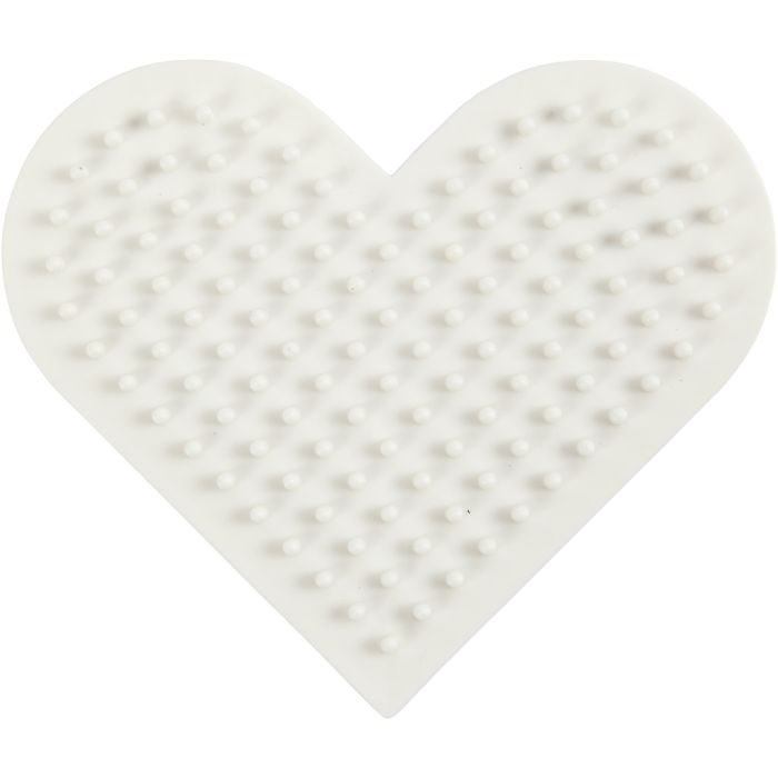 Tablero de Clavijas NABBI BioBeads, Corazoncito, medidas 7x8,5 cm, medium, 1 ud