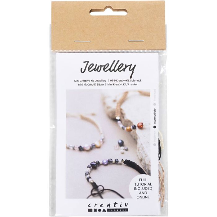 Mini Kit de manualidades Joyas, Pulsera con broche, 1 paquete