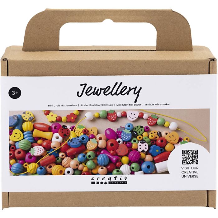 Mini Mix Creativo Joyas, ca. 564 ud, colores felices, 1 paquete