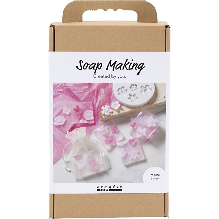 Kit de Manualidades de Fabricación de Jabón, Flores, rosa/rosado, 1 paquete