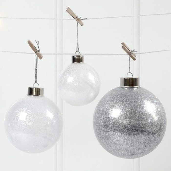 Bolas de cristal con purpurina