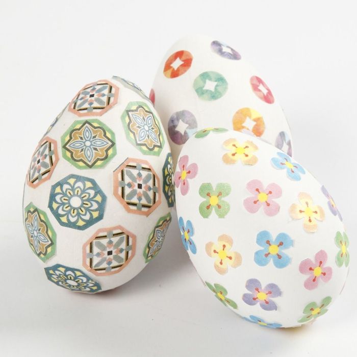 Huevos decorados con Washi Tape