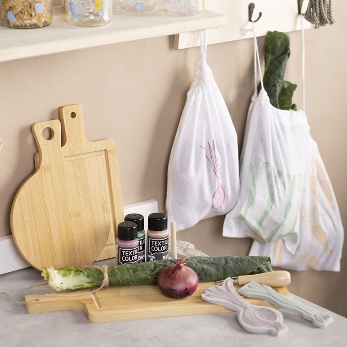 Bolsas de almacenamiento con impresión de lino