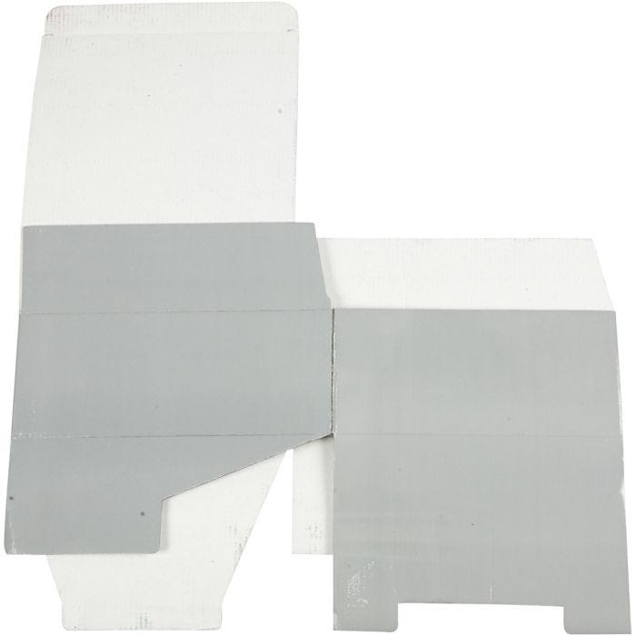 A: 10 cm, L. 25 cm, A: 22 cm, gris claro, 1 ud