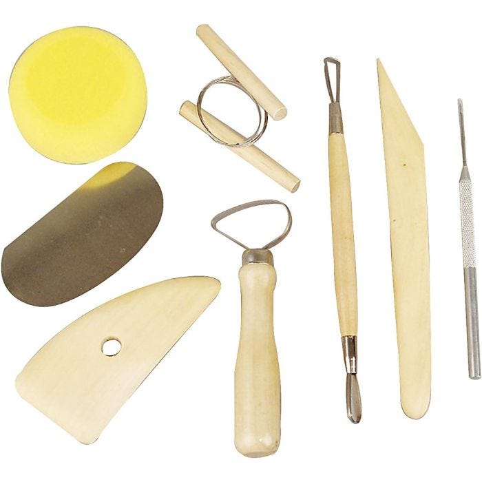 Kit de herramientas para cerámica, 8ud/ 1 paquete